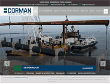 Tablet Screenshot of cormanmarine.com